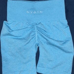 Aqua Scrunch Seamless Shorts